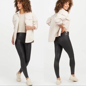 Spanx Faux Leather Leggings Black Size 1X